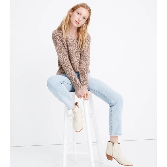 Madewell Pink and Brown Crew Neck Sweater - Picture 16 of 16